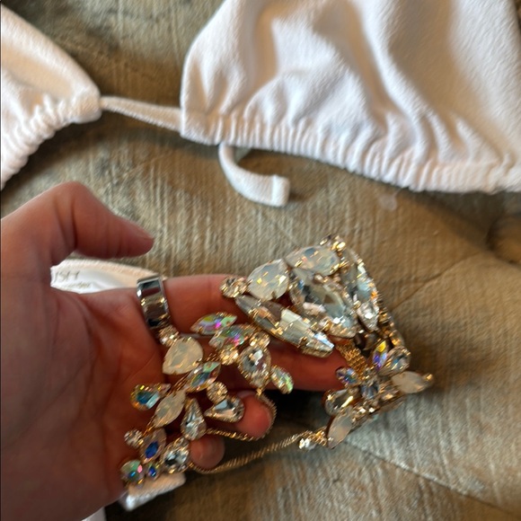 White Halter Bikini Set crush - Picture 4 of 5